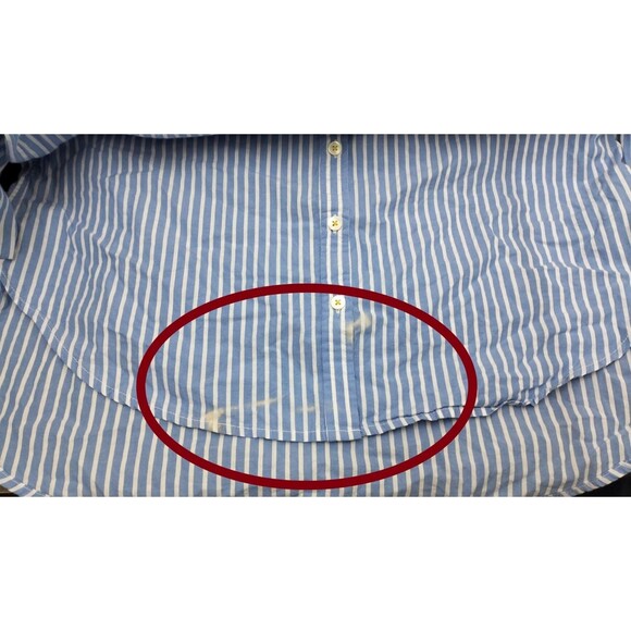 Kerri Rosenthal Mia Shirt Tunic Top Buttondown Stripe Printed Cotton S 283332 - Picture 9 of 9